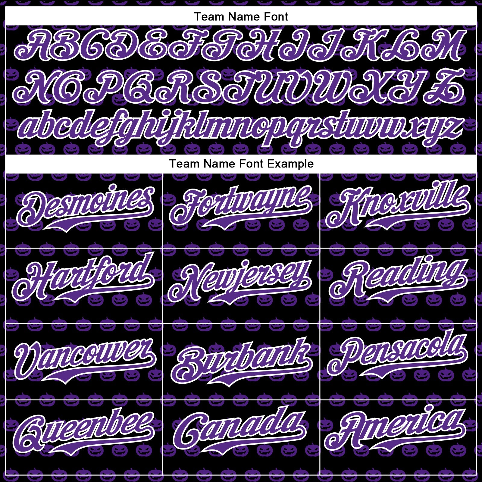Custom Black Purple-White 3D Halloween Pumpkin Party Costume Ideas Authentic Baseball Jersey