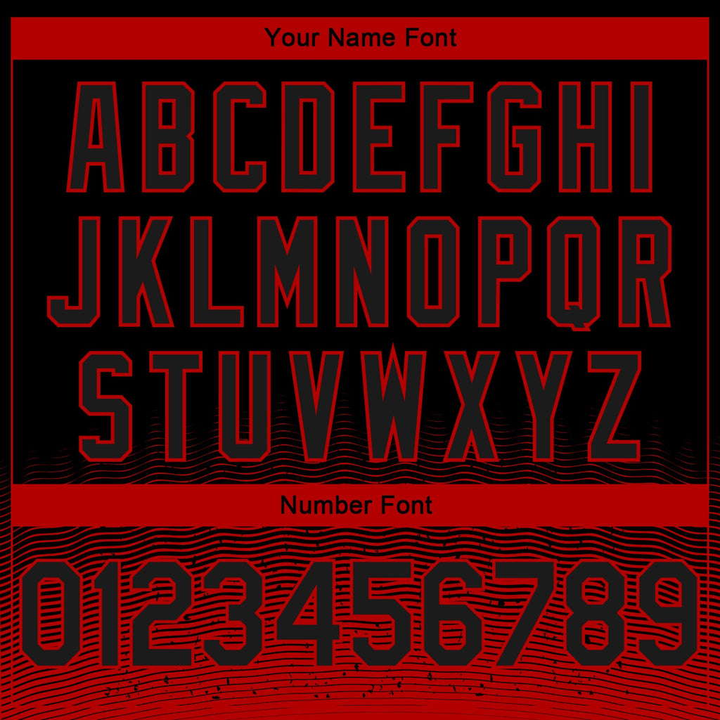 Custom Black Red Fade Fashion Authentic City Edition Basketball Jersey