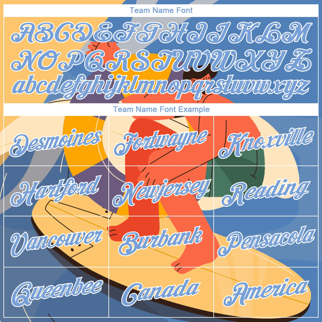 Custom Gold Light Blue-White 3D Pattern Summer Beach Surfing Authentic Basketball Jersey