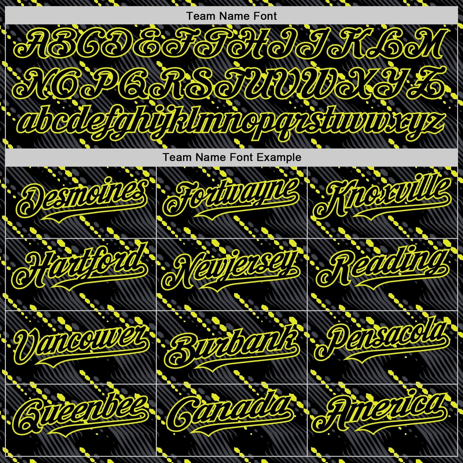 Custom Black Neon Yellow 3D Pattern Design Slant Lines Authentic Baseball Jersey