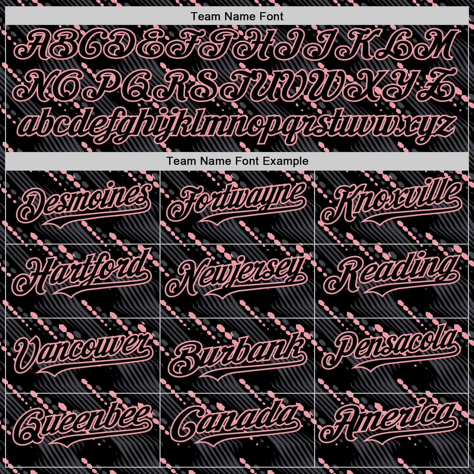Custom Black Medium Pink 3D Pattern Design Slant Lines Authentic Baseball Jersey