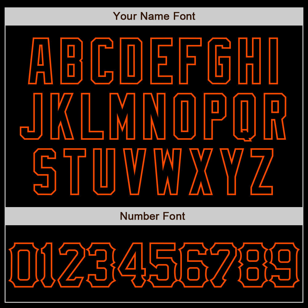 Custom Black Orange 3D Pattern Design Abstract Splatter Grunge Art Authentic Baseball Jersey