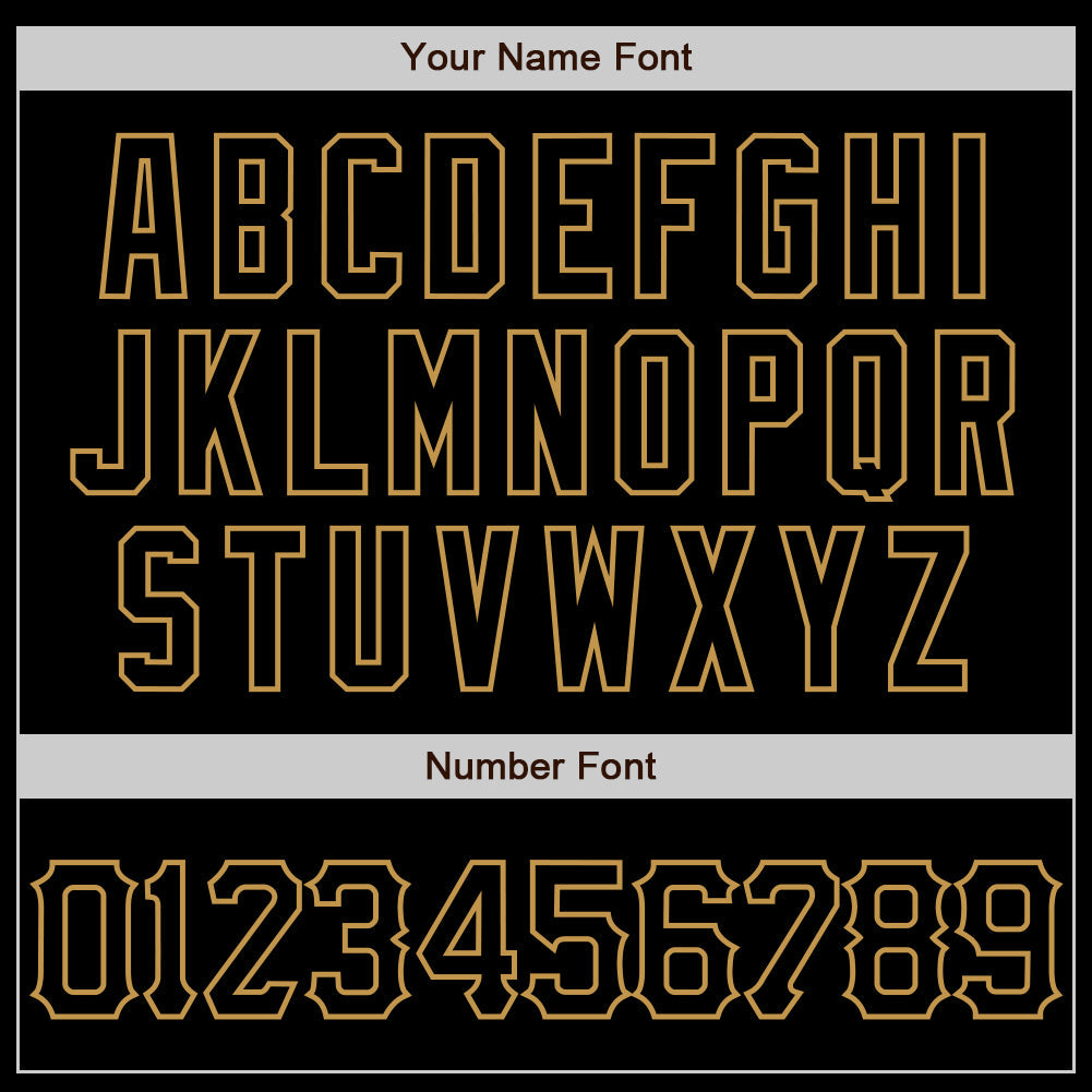 Custom Black Old Gold 3D Pattern Design Abstract Splatter Grunge Art Authentic Baseball Jersey