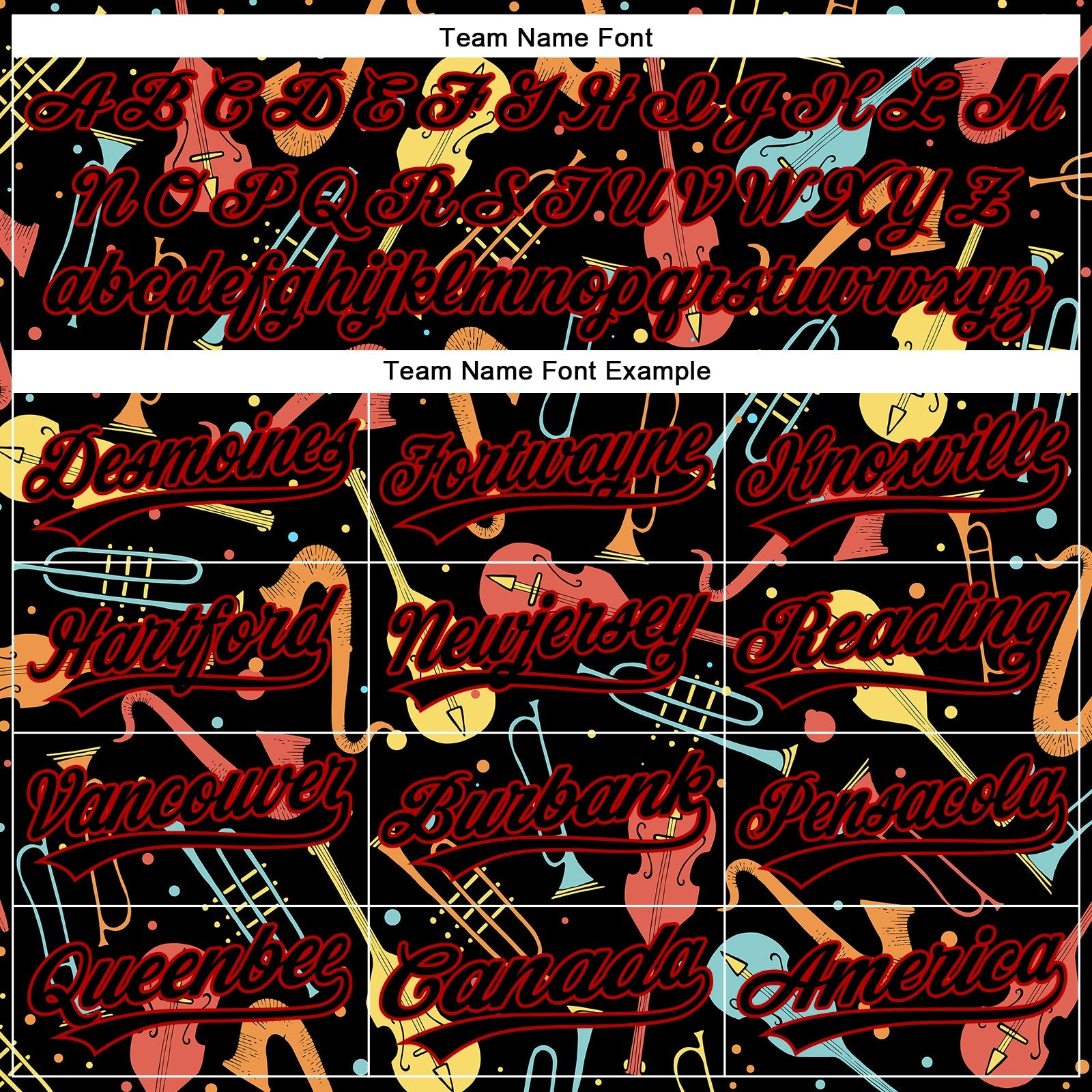 Custom Black Red 3D Pattern Design International Jazz Day Authentic Baseball Jersey