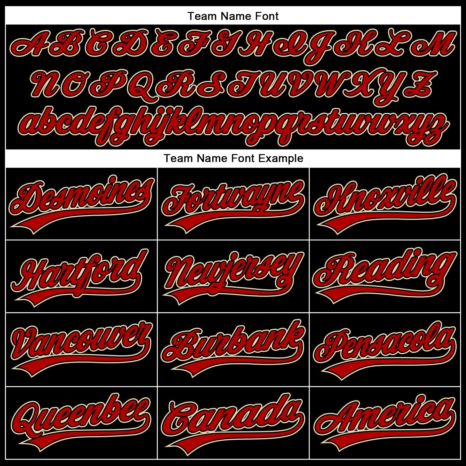 Custom Black Red-Cream 3D Pattern Design Curve Solid Authentic Baseball Jersey