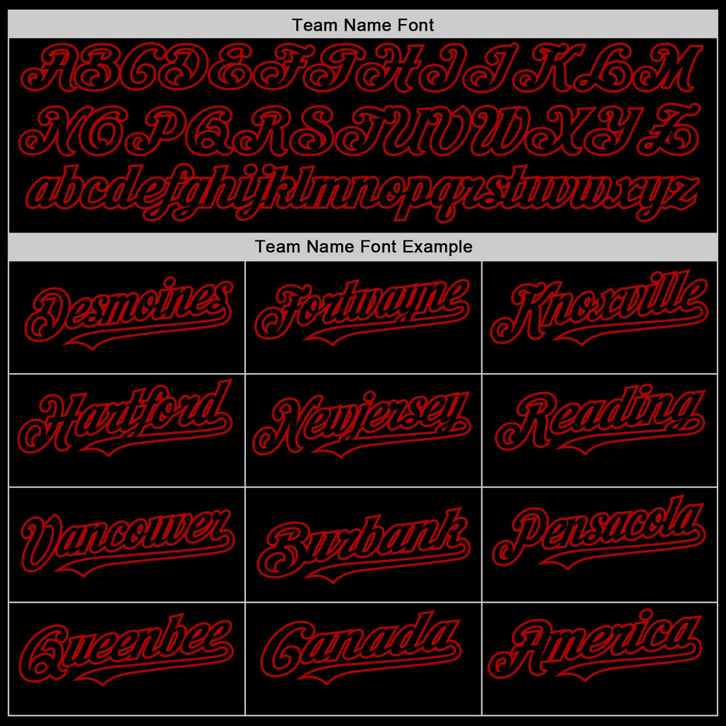 Custom Black Red Line Authentic Baseball Jersey