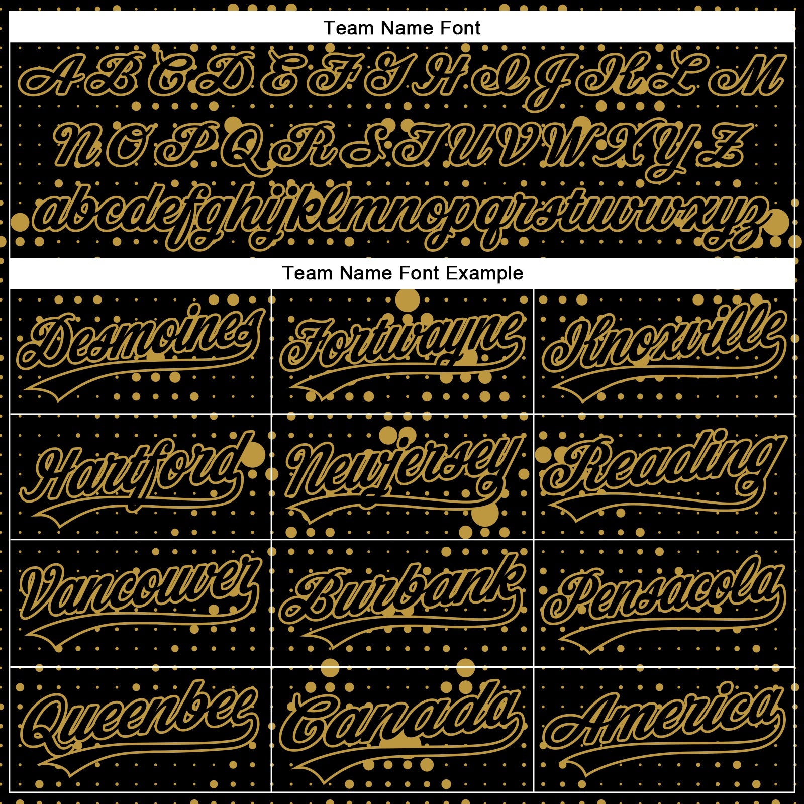 Custom Black Old Gold 3D Pattern Design Geometric Halftone Dots Authentic Baseball Jersey