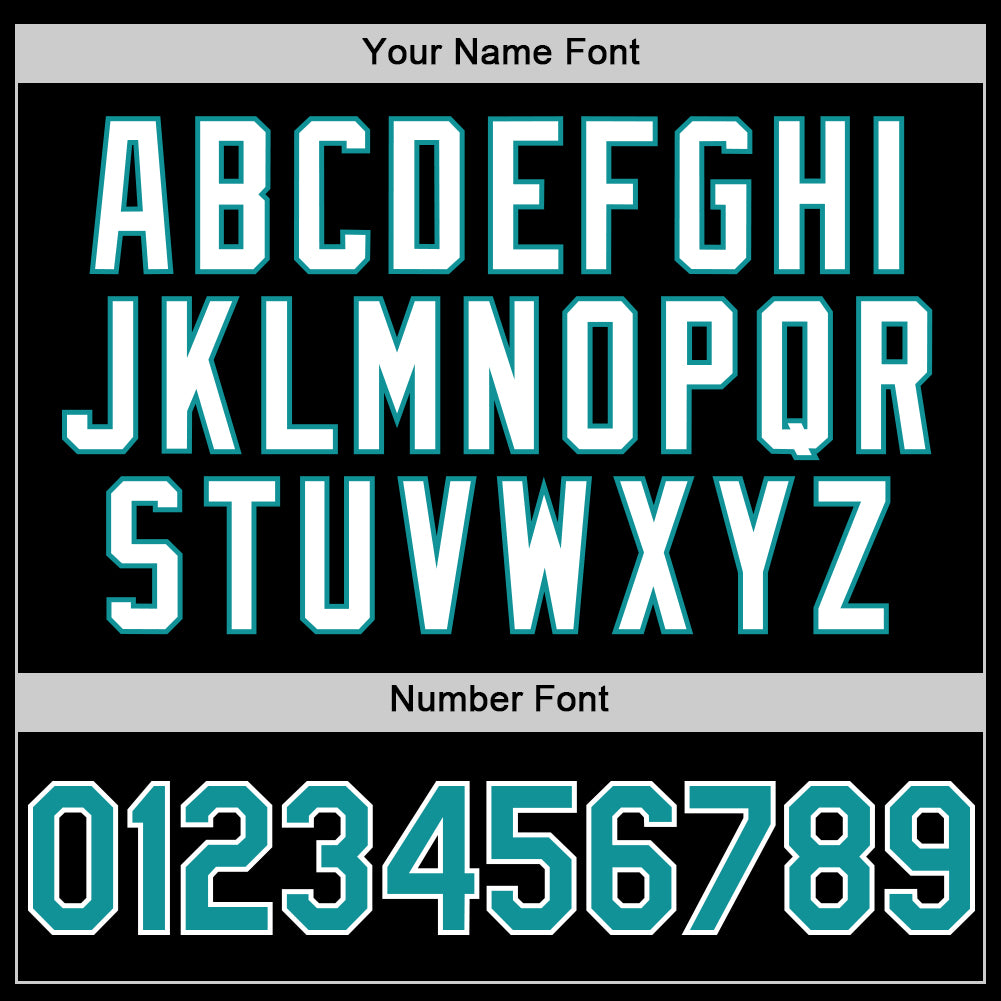 Custom Black Teal-White 3D Pattern Design Gradient Style Twinkle Star Authentic Baseball Jersey