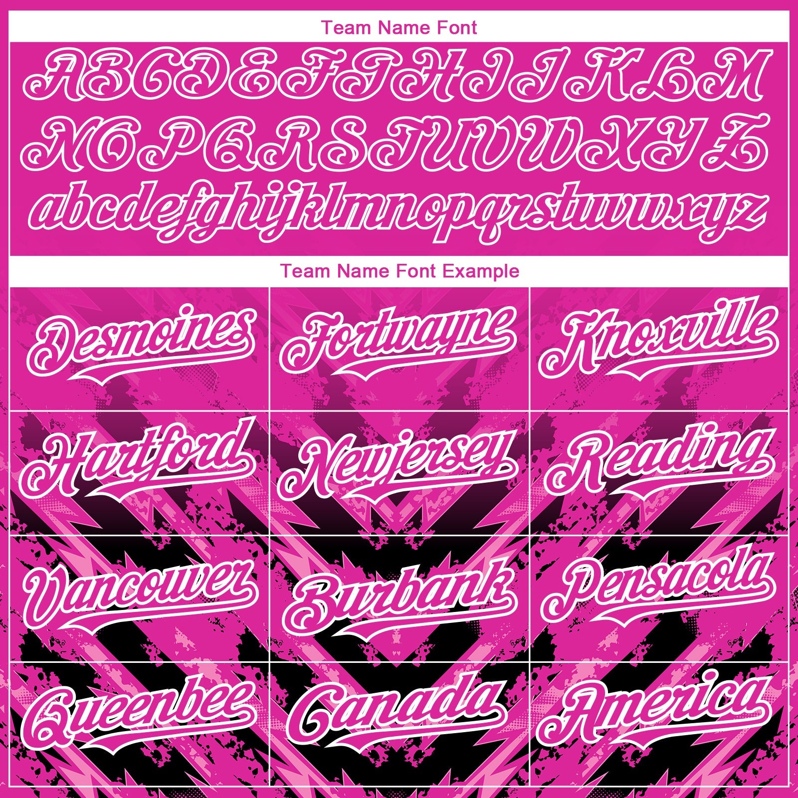 Custom Deep Pink Black-White 3D Pattern Design Abstract Arrow Authentic Baseball Jersey