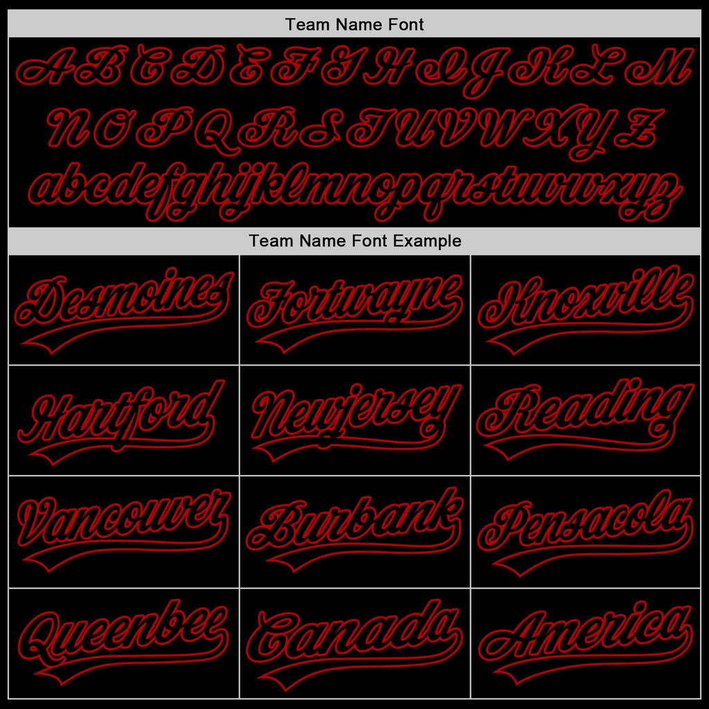 Custom Black Red 3D Pattern Design Gothic Style Cross With Wings Authentic Baseball Jersey