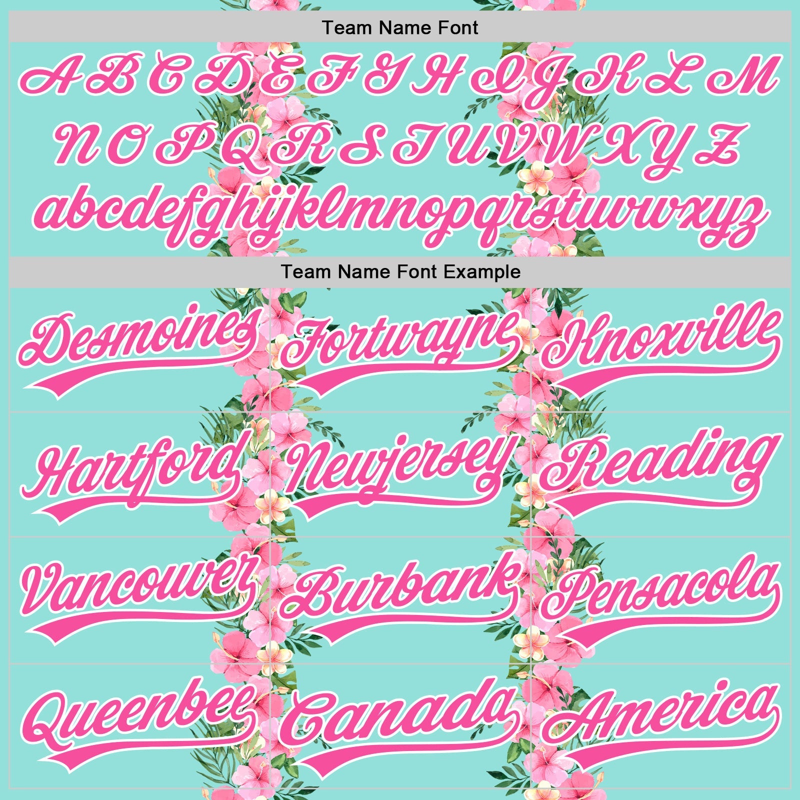 Custom Ice Blue Pink-White 3D Tropical Hawaii Jungle Leaves And Flower Authentic Baseball Jersey