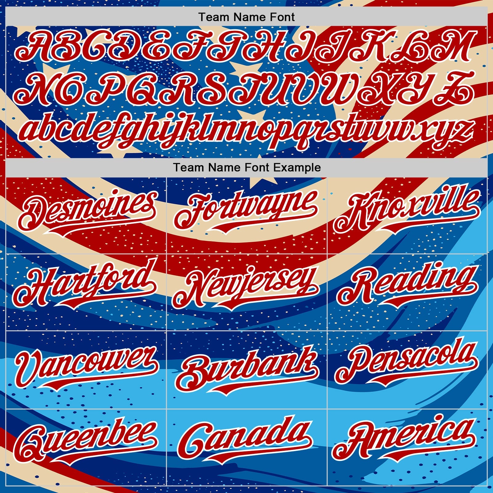 Custom Blue Royal Red-White 3D Retro American Flag Authentic Baseball Jersey