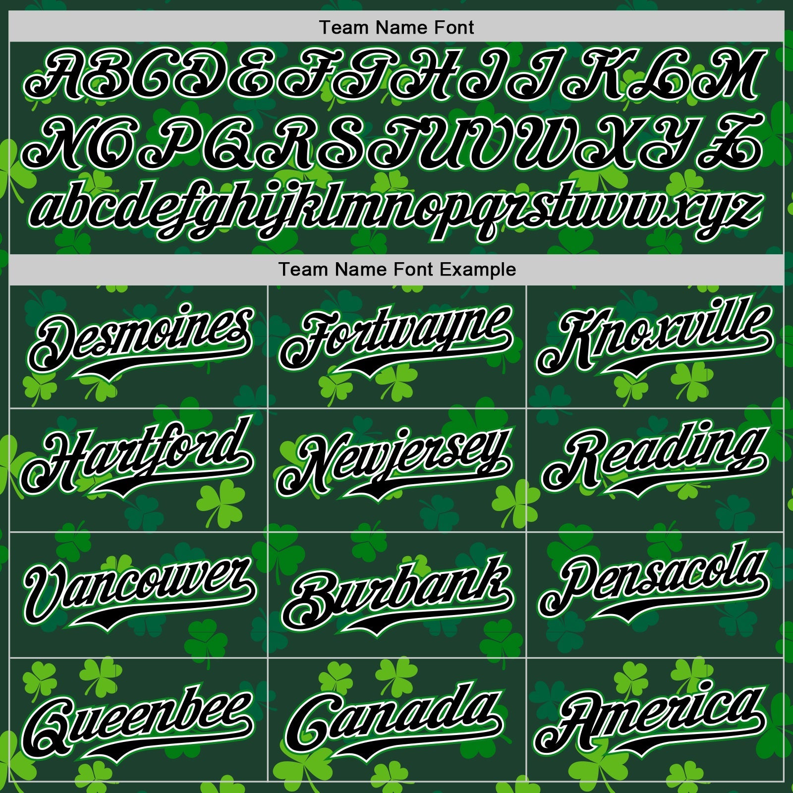 Custom Black White-Grass Green 3D Pattern Design Boston Cityscape Shamrock Authentic St. Patrick's Day Baseball Jersey