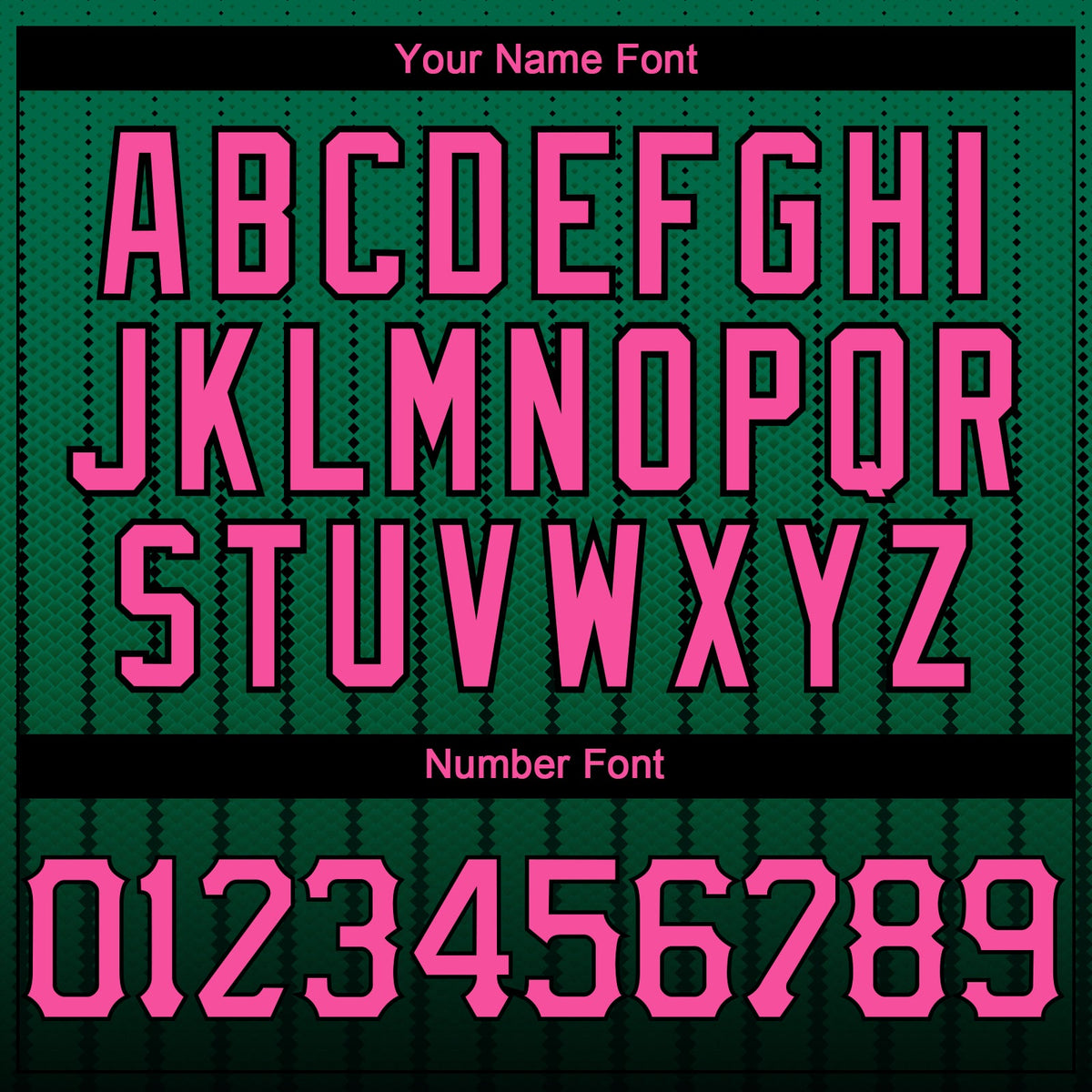 Custom Kelly Green Pink-Black 3D Pattern Design Gradient Geometric Shape Authentic Baseball Jersey
