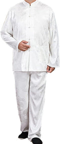 Kung Fu Uniform for Men Shirt Suit Chinese Traditional Tang Hanfu Martial Arts Wing Chun Tai Chi Training Cloth Pants