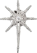 Creative Octagram Star Brooch Pin Eight Awn Star Snowflake Zircon Badge Pins for Clothes Hats Elegant Suit Lapel Pin Shirt Collar Pin Jewelry Gifts for Women Men