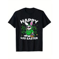 420 Easter Bunny Stoner Bunny Weed Cotton Knit Classic Perfect Smoker T-Shirts