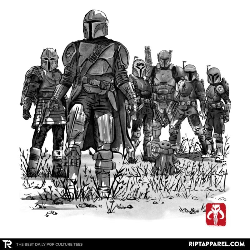 Seven Mandalorians Sumi-e – Best Seller