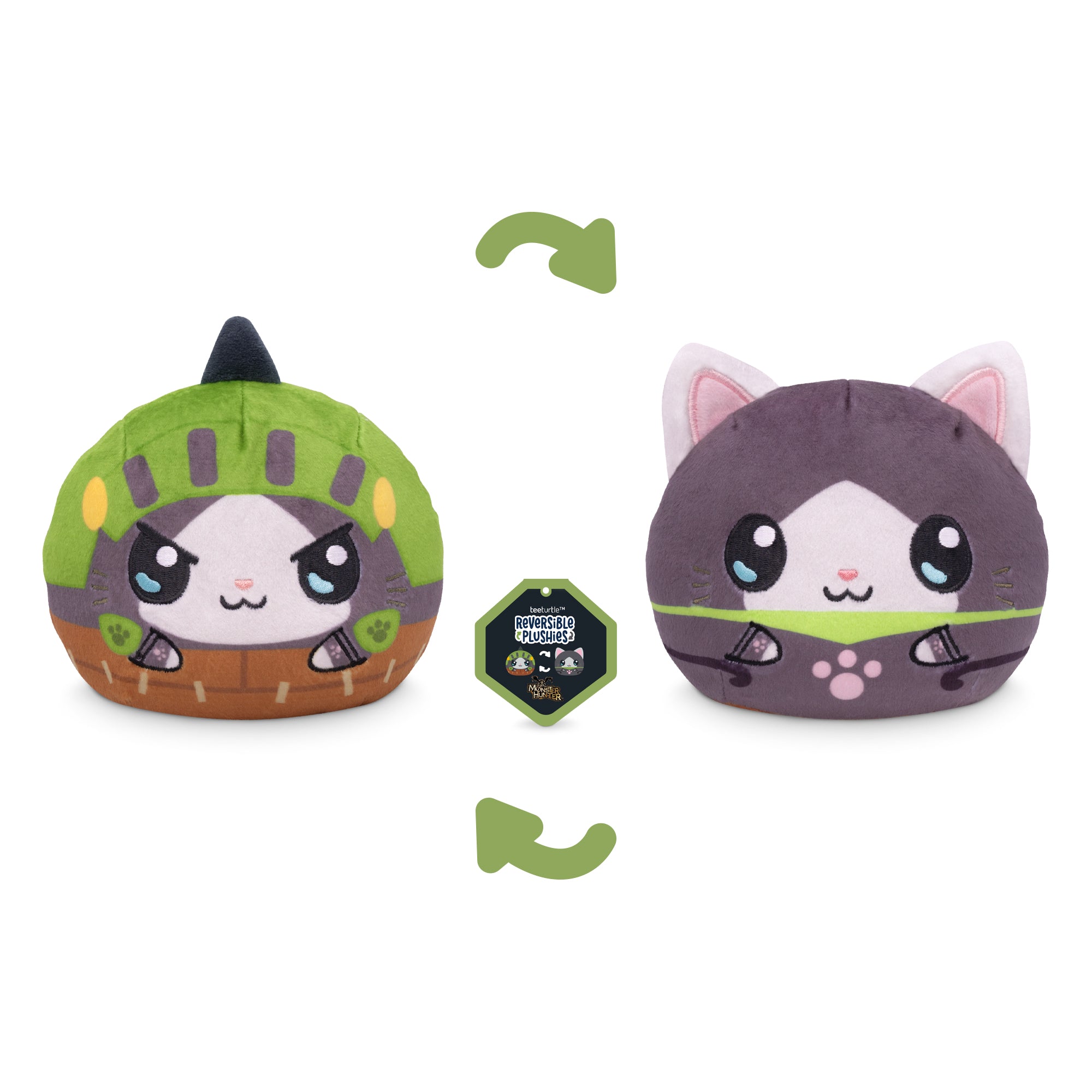 Acorn Armor Palico & Melynx 4" Reversible Plushie
