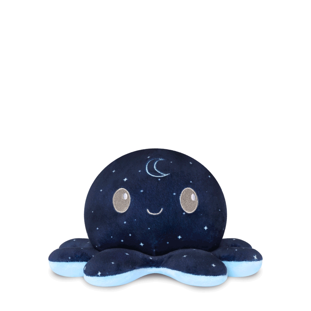 Plushiverse Night and Day Octopus 4" Reversible Plushie