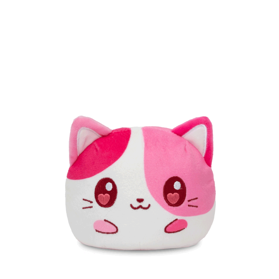 Valentine Present Cat 4" Reversible Plushie