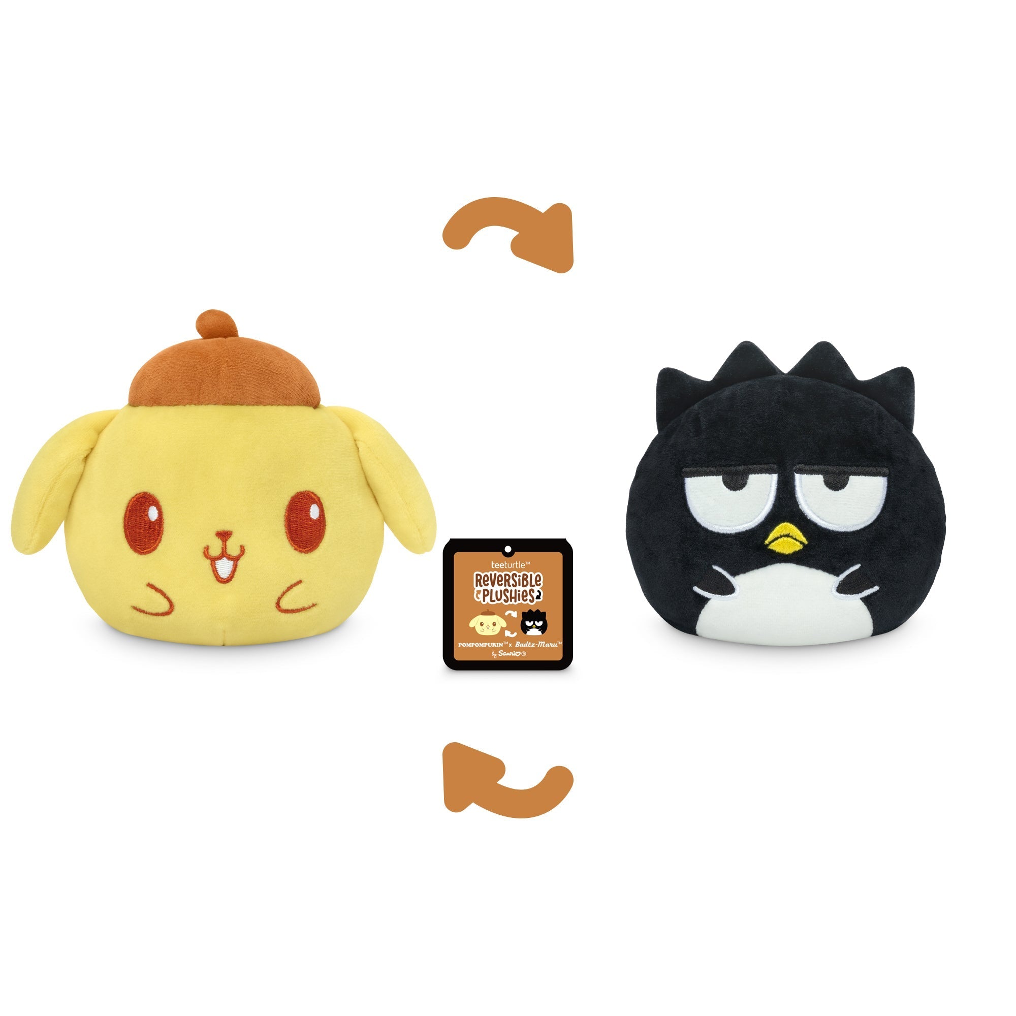 Pompompurin & Badtz-Maru 4" Reversible Plushie