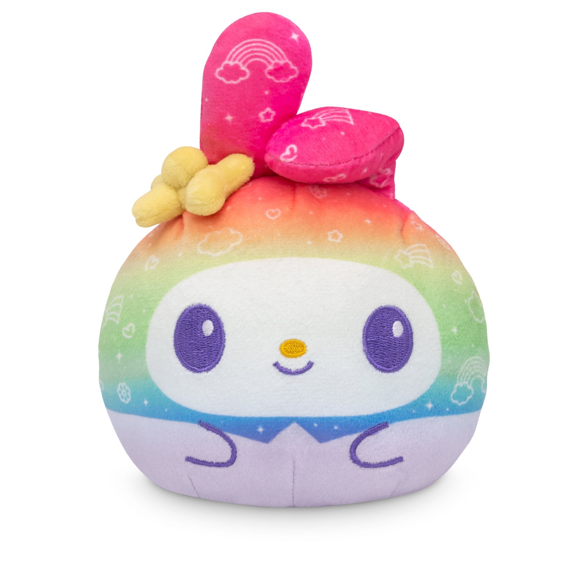 Rainbow My Melody & Kuromi 4" Reversible Plushie