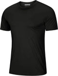 Men's Short Sleeve UPF 50+ T-Shirt Quick Dry Workout Athletic Running Swim Tops Tee Rash Guard Performance Shirts