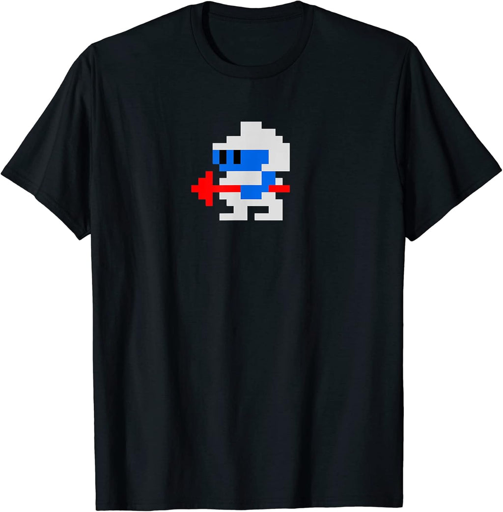 8-BIT 80'S RETRO CLASSIC VIDEO GAME CHARACTER DUG HERO T-Shirt