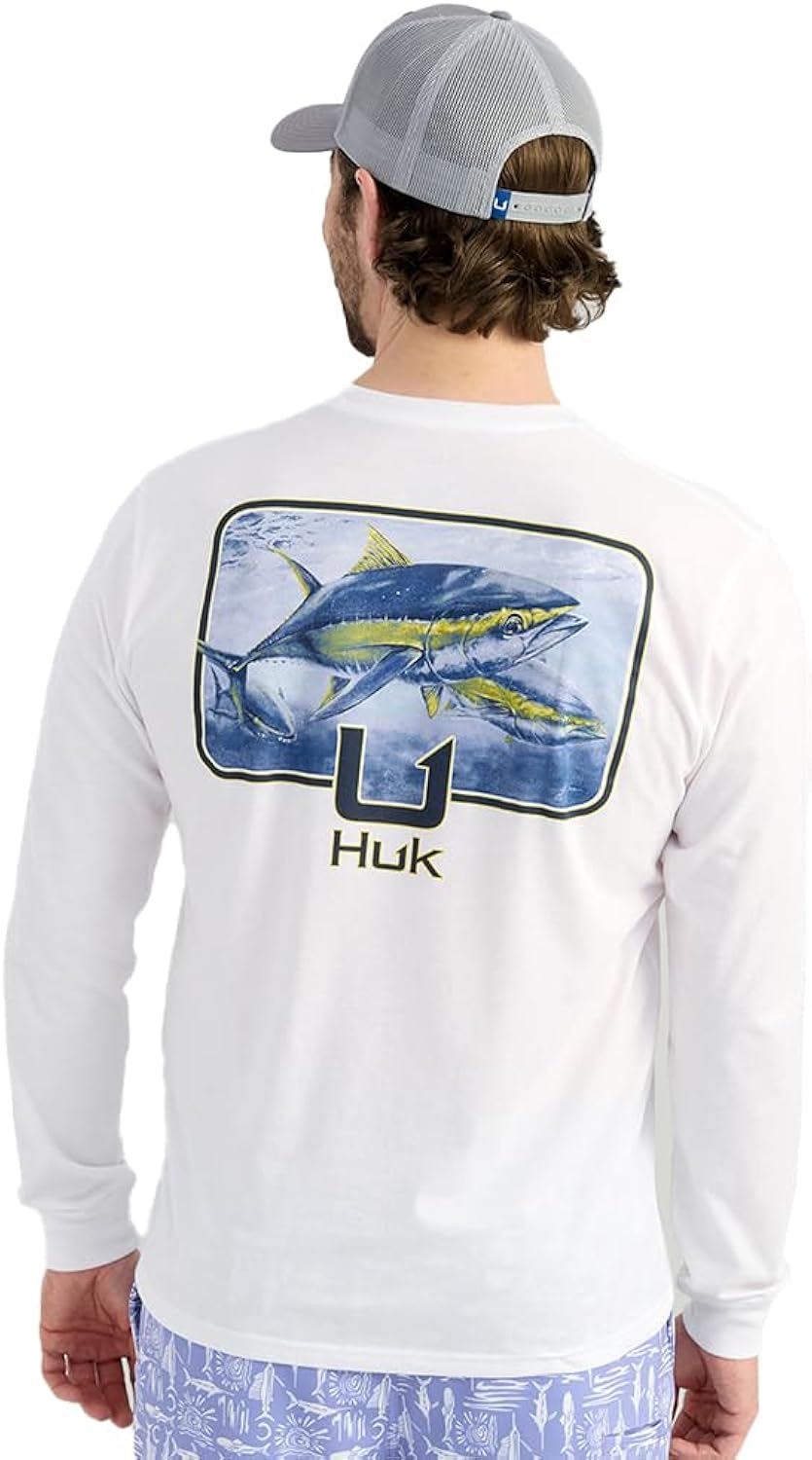 Men's Kc Scott Pocket Tee, Comfortable Performance Fishing Long Sleeve T-Shirt with Chest Pocket