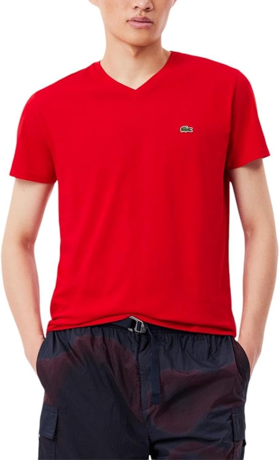 Men's Short Sleeve V-Neck Pima Cotton Jersey T-Shirt