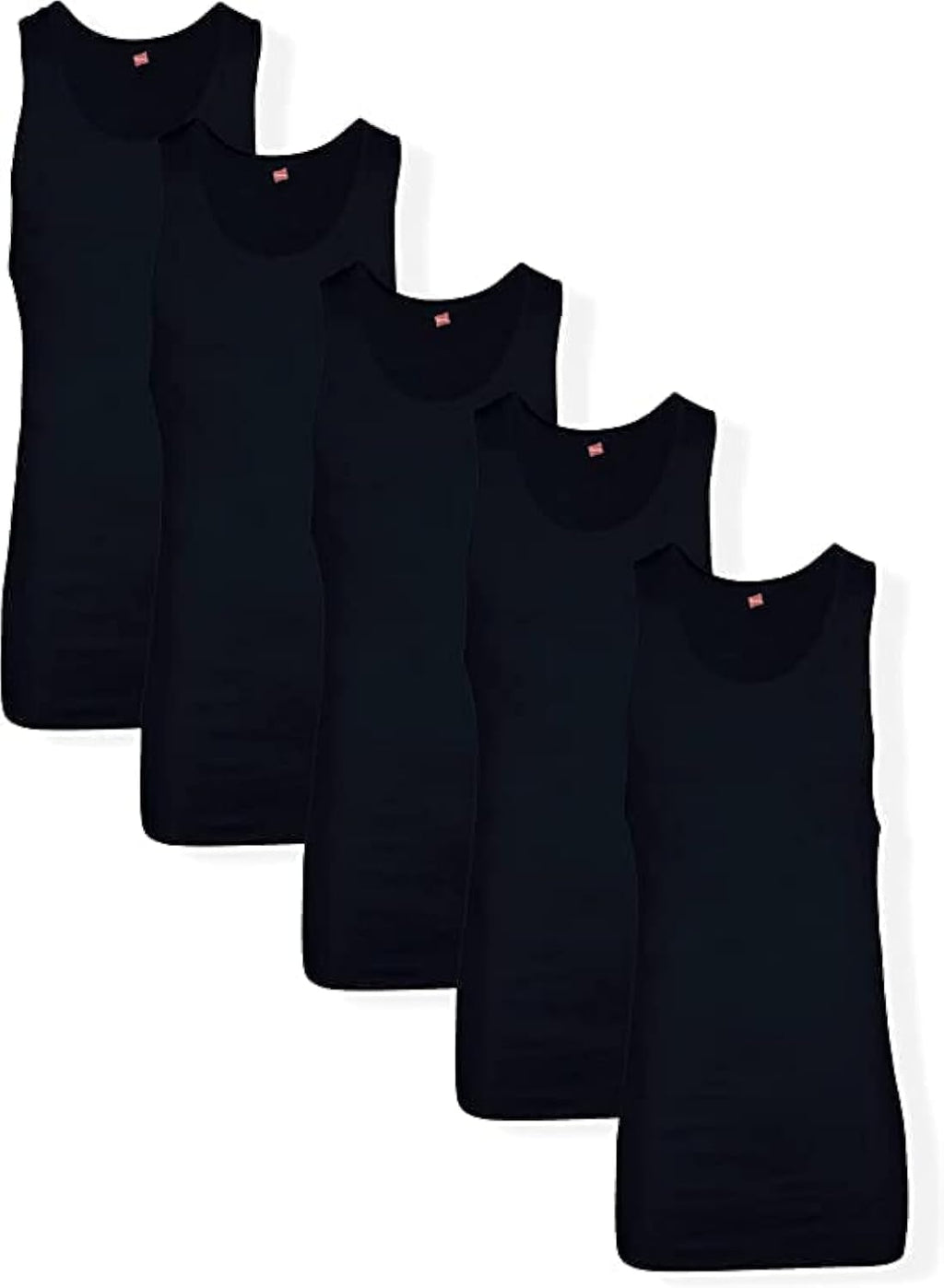 Men’s Tall 100% Cotton Ribbed Tank Tagless Undershirts, Multipack
