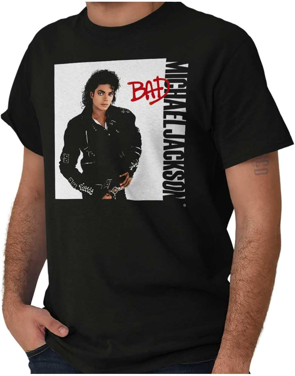 Michael Jackson Bad Album Cover Graphic T Shirt Men or Women