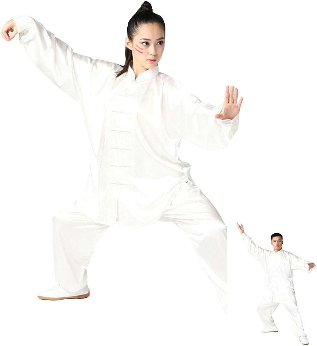 Unisex Korean Silk Tai Chi Uniforms Kung Fu Clothing