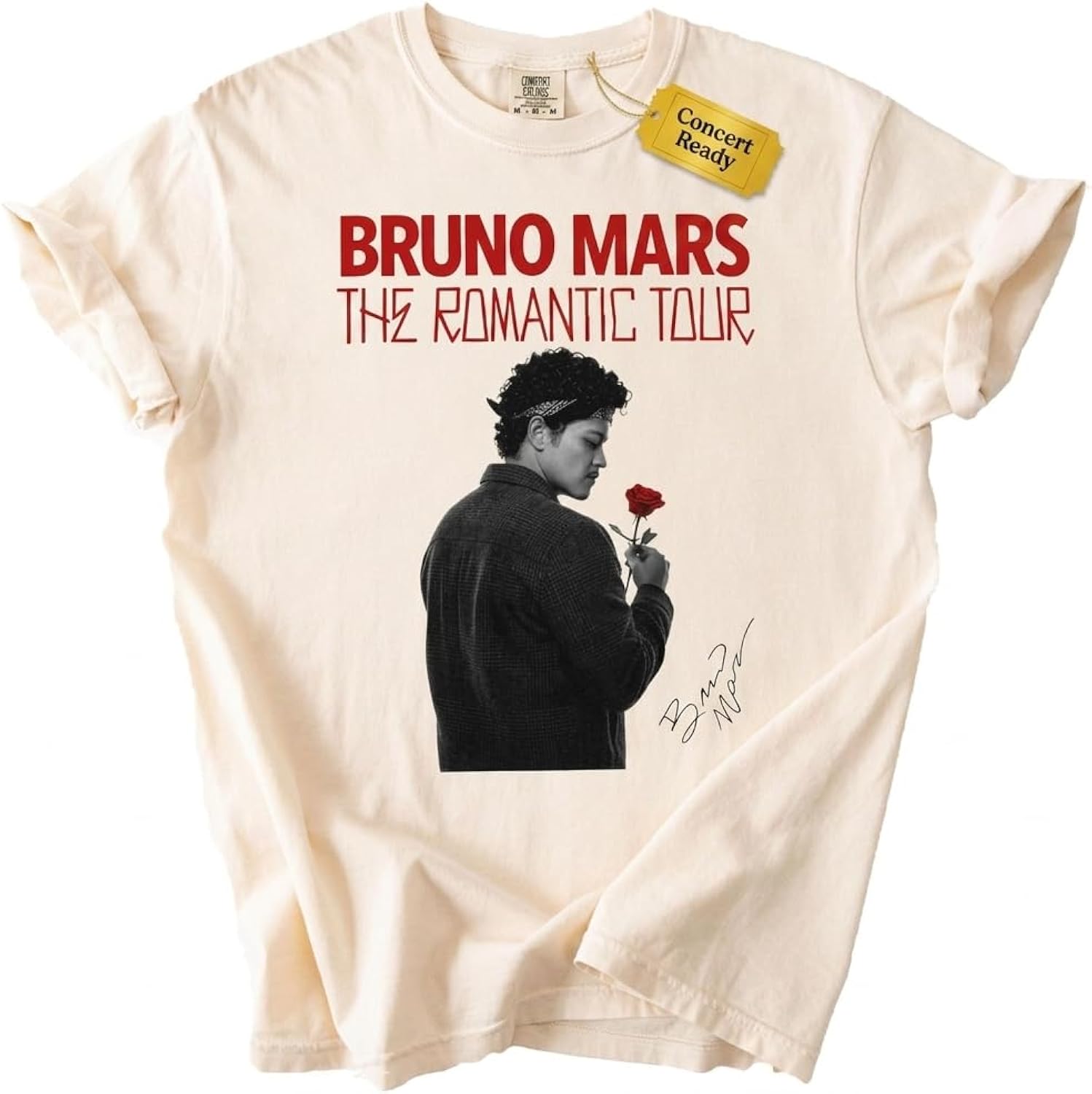 Bruno The Romantic Tour Shirt for Pop Soul Music Fans - Retro 2026 Stadium World Tour Concert Tee - Unisex Vintage Graphic Shirt Multi