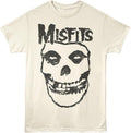 Misfits T Shirt for Men & Women Skull Natural Graphic Crew Neck, Short Sleeve Tee - Punk Rock Vintage Style Band Tshirts