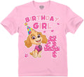 Skye Paw Patrol 4th Birthday Girl Shirt for 4 Year Old Girls - Pup-Themed Party Toddler T-Shirt