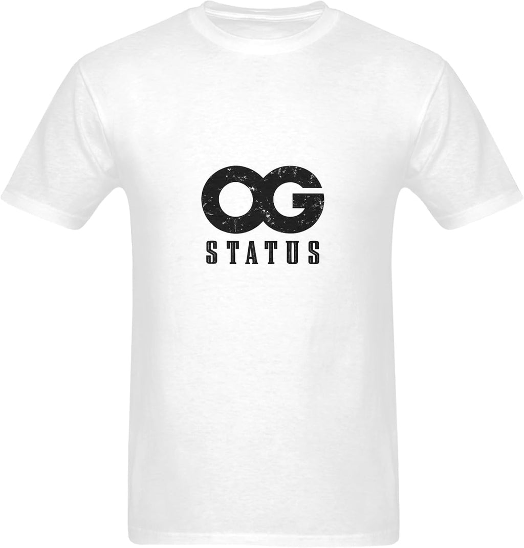 Men's T Shirt OG Status Graphic Vintage Style Hip Hop Urban Streetwear Short Sleeve Cotton Blend T-Shirts Crew Neck