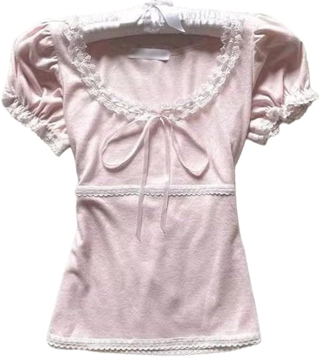 Women's Cutecore Kawaii T-ShirtY2K Harajuku Graphic Tee for Teens Alt Emo Aesthetic Tops 2000s Clothing for Girls