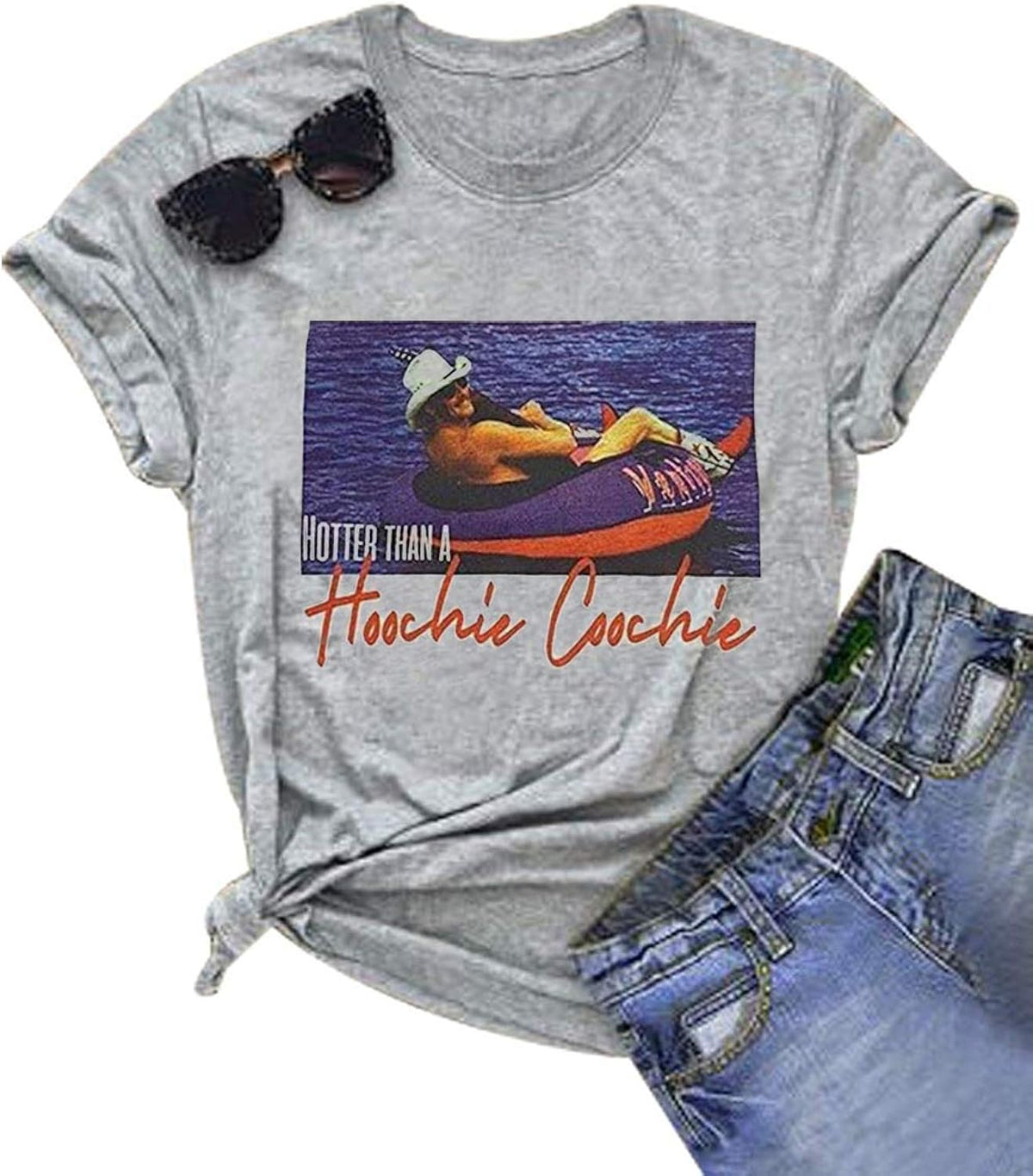 Country Concert Outfits for Women Summer Vintage Graphic Tees Casual Concert Tops 90s Country Shirts Vacation Outfits