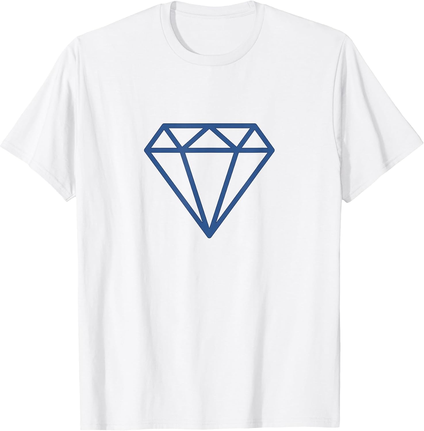 Diamond Shirts Mens Urban Denim Blue Jean Aesthetic T-Shirt