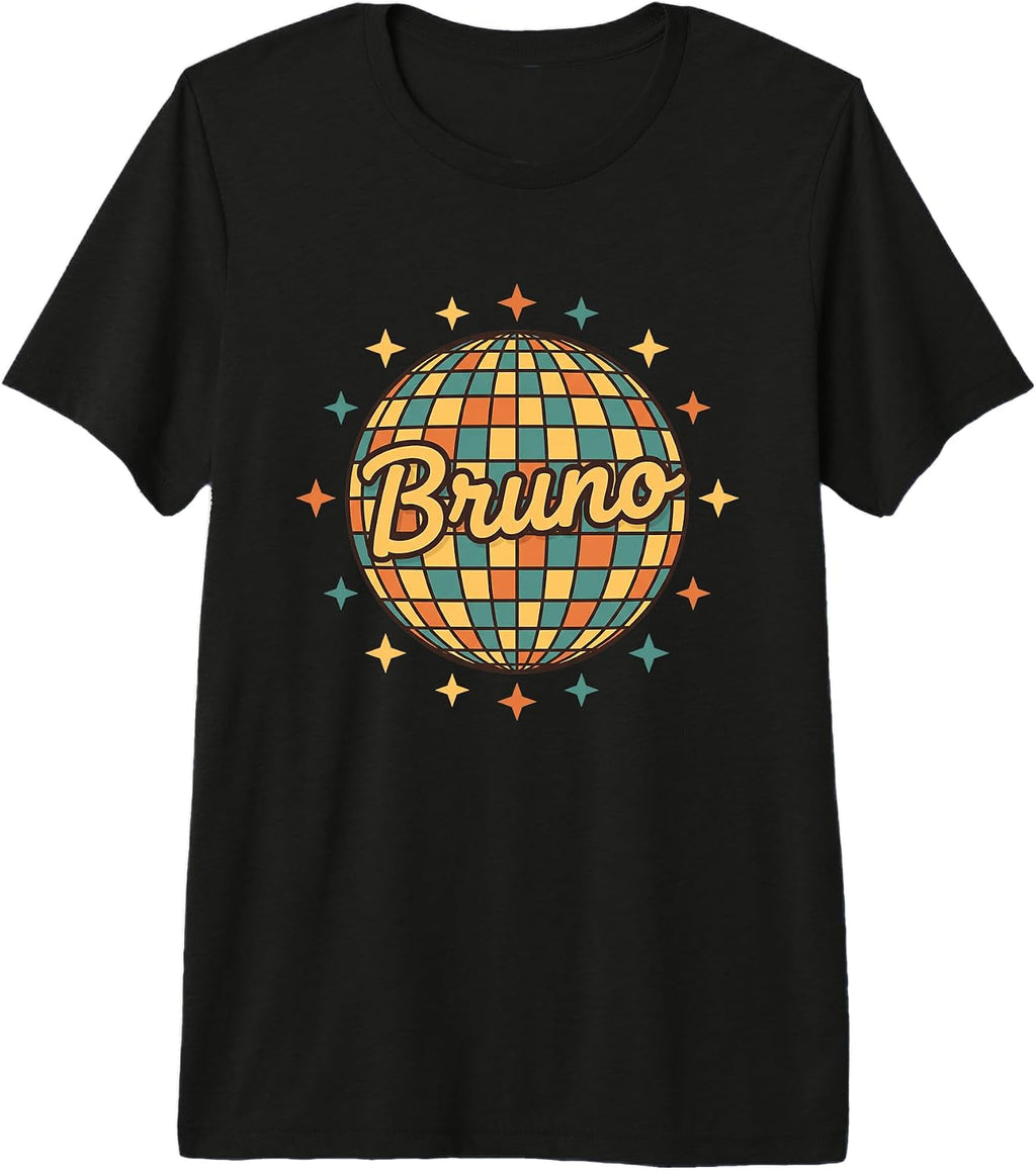 Bruno Name Retro Vintage Disco 70S