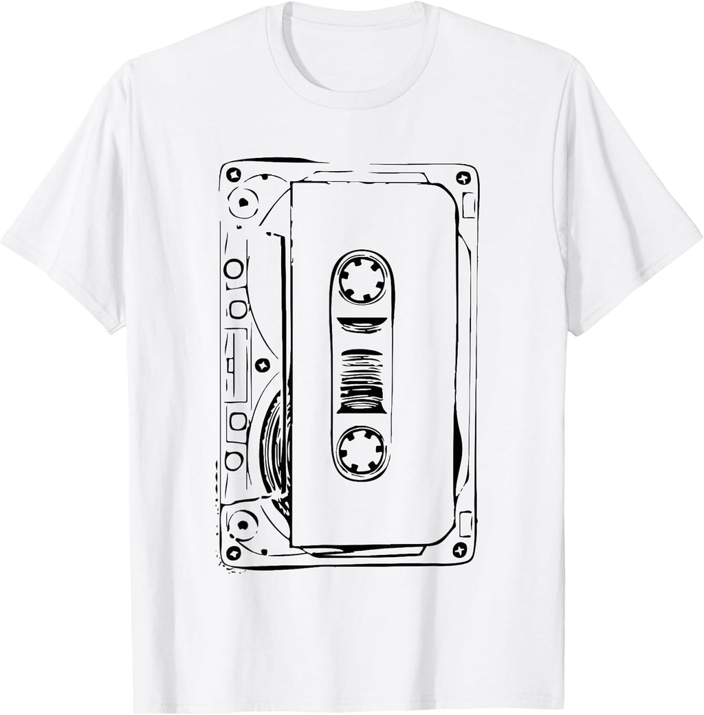 Love Retro Mixtape 80's Blank Cassette Tape Shirt Gift T-Shirt