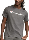mens Classic T-shirt, Script Logo T Shirt, Granite Heather-y07718, X-Large US