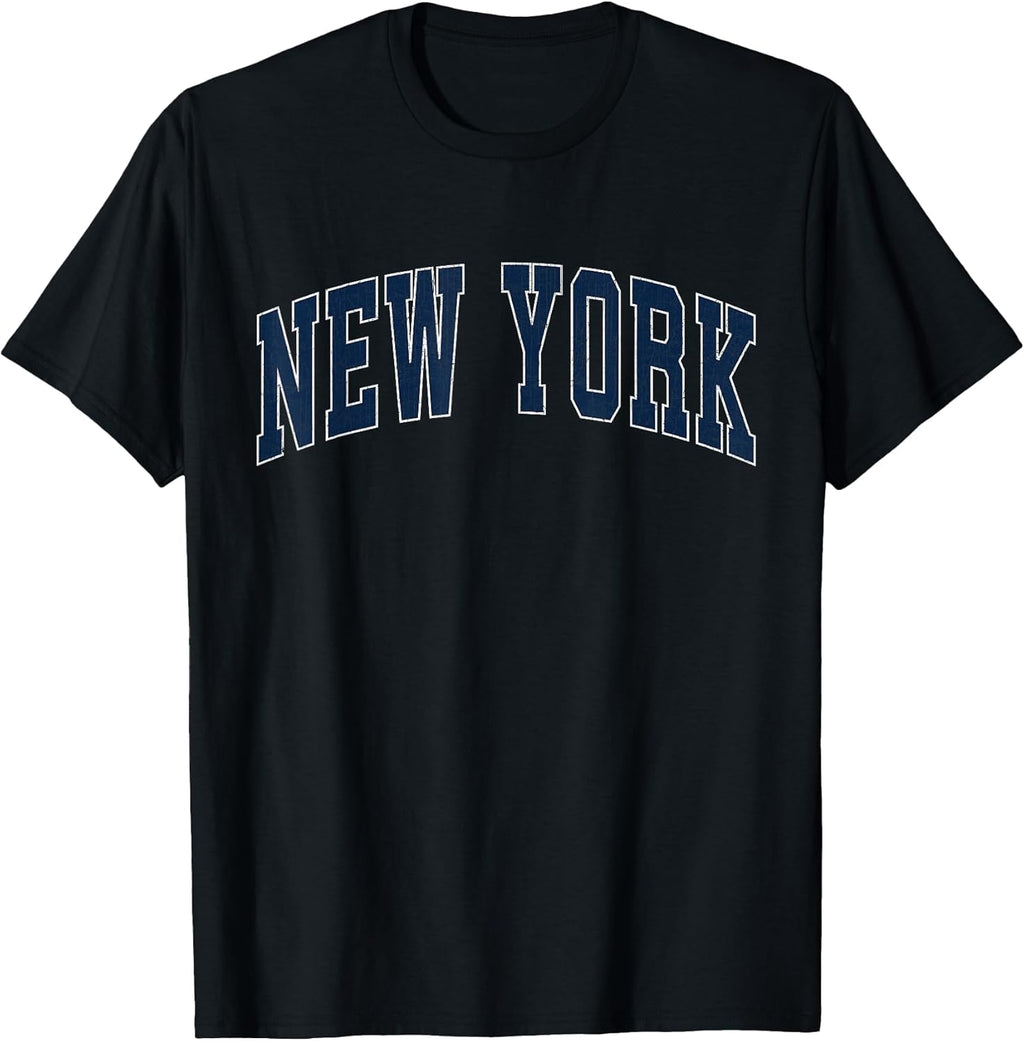 New York NY Vintage Athletic Sports Style 80s 90s T-Shirt