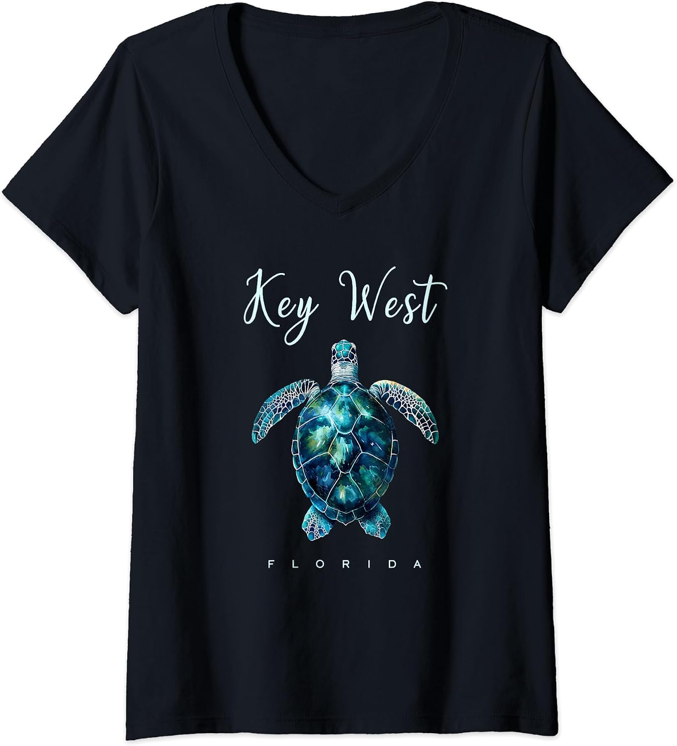 Key West Florida Watercolor Sea Turtle