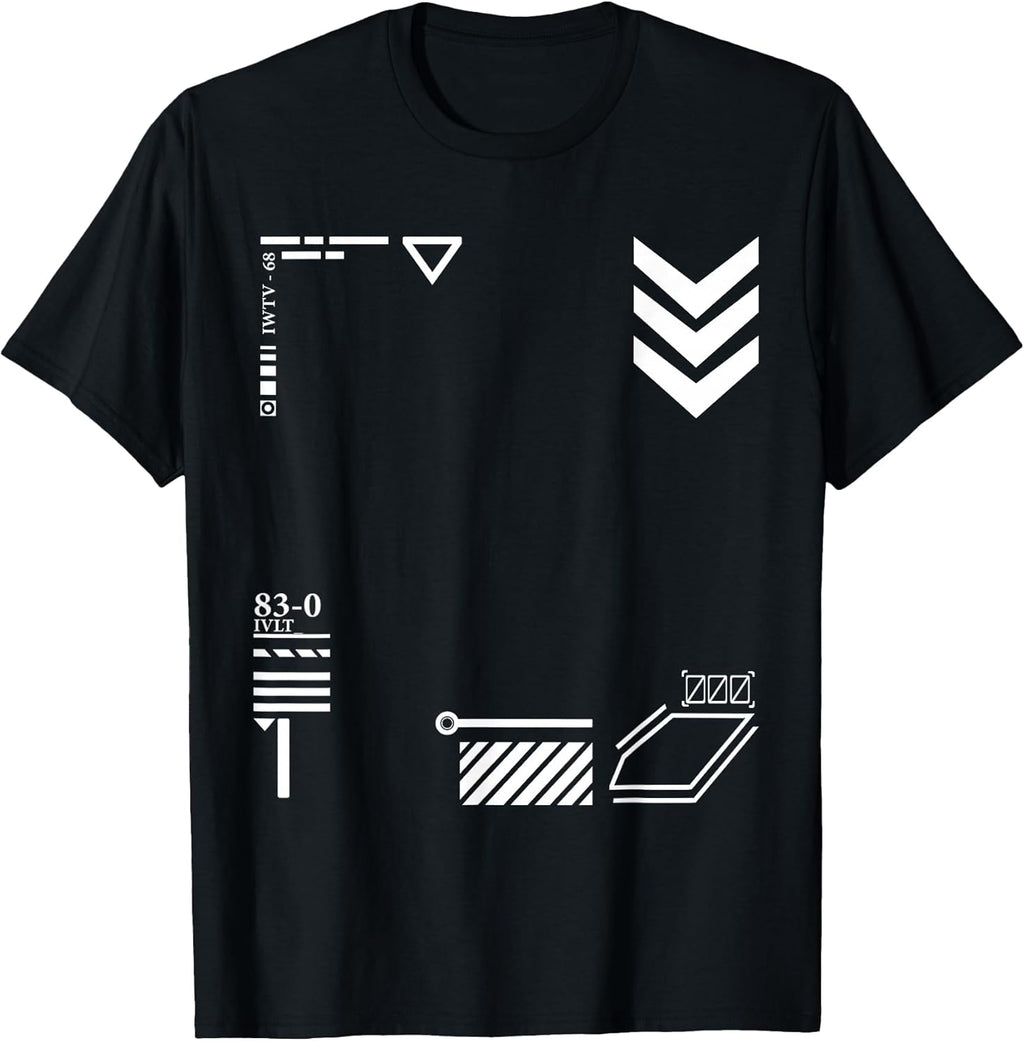 Techwear Goth Ninja Black Sign T-Shirt