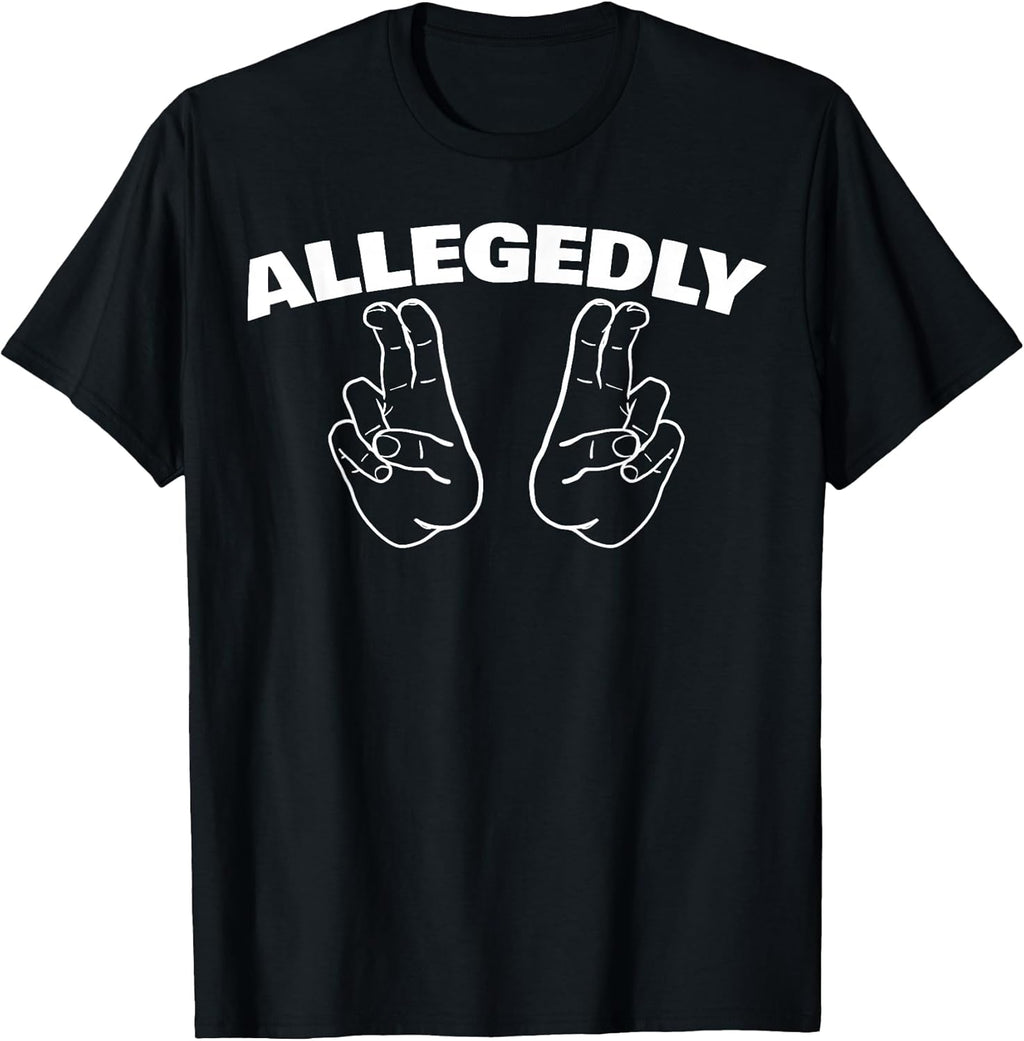 Funny Allegedly Sarcastic Hand Air Quote T-Shirt