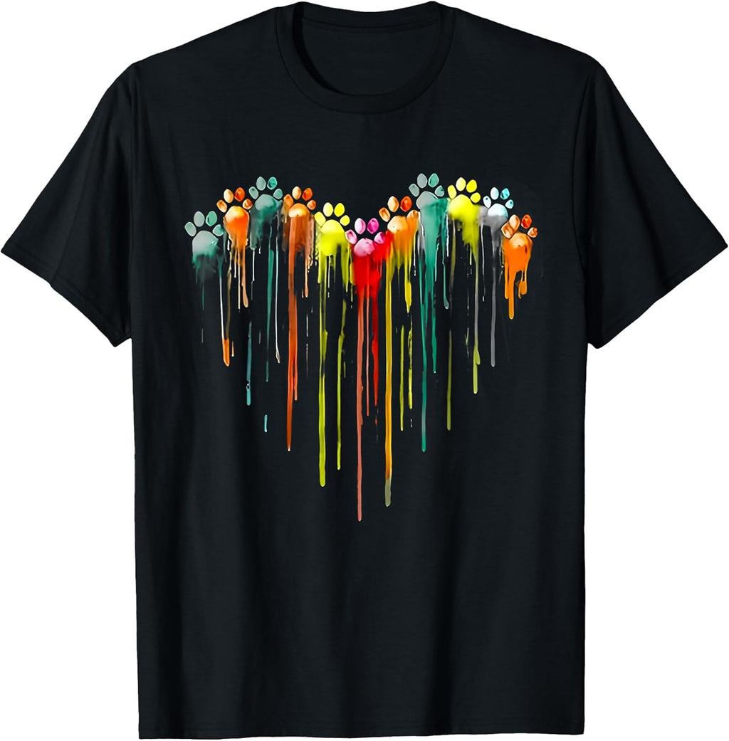 Funny Dogs Paw Rainbow