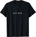 Big Bro Minimalist Lettering Brother Sibling T-Shirt